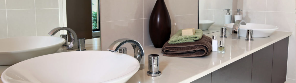 clean and sanitized modern bathroom