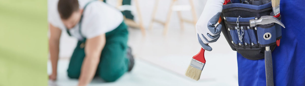 contractor crew renovating a home