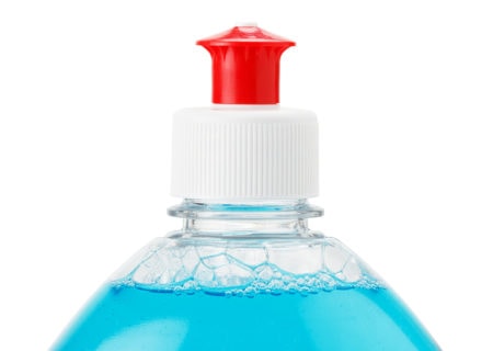 closeup of dishsoap bottle top