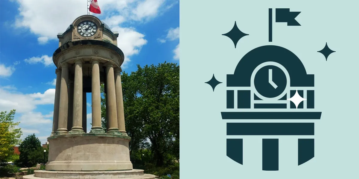 kitchener clock tower kcs logo comparison