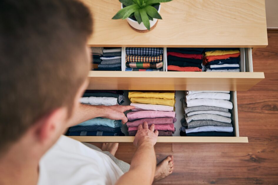 organizing and cleaning home